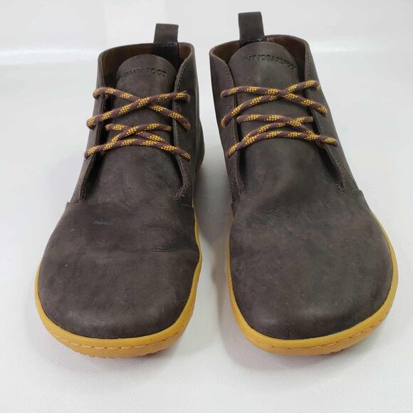 VivoBarefoot Gobi III Chukka Lined Brown Leather Desert Boots Mens Size 11/44 - Picture 8 of 10